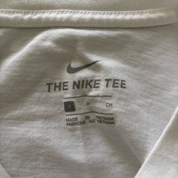 The Nike Tee Small White Lightweight Swoosh Activewear Long Sleeve Unisex Shirt - Picture 3 of 10